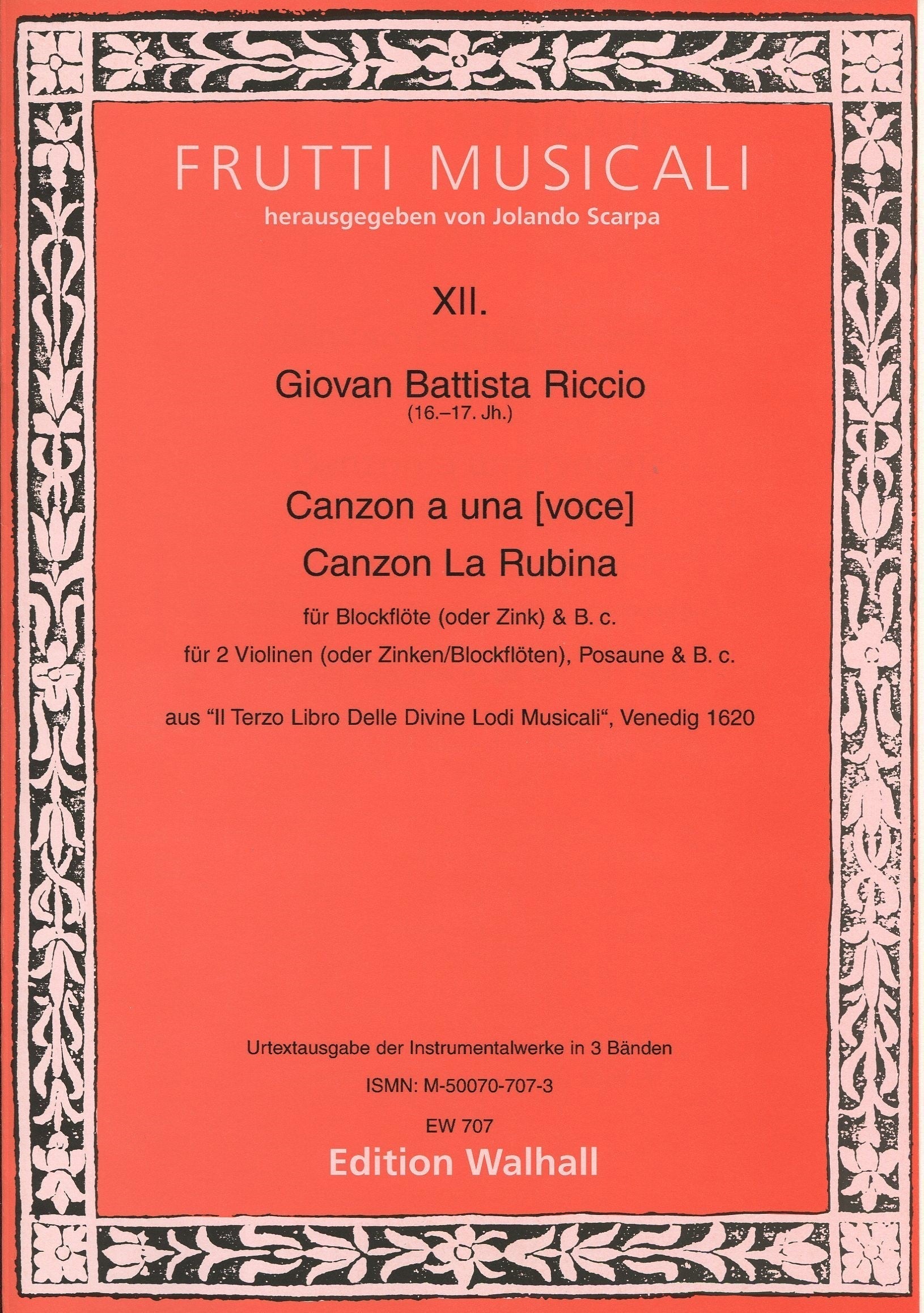 Canzon a una voce & La Rubina