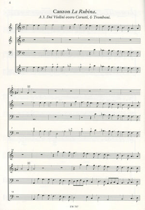 Canzon a una voce & La Rubina