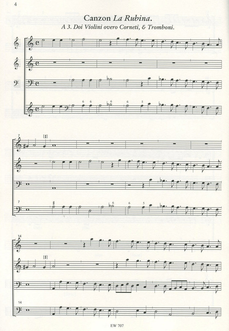 Canzon a una voce & La Rubina