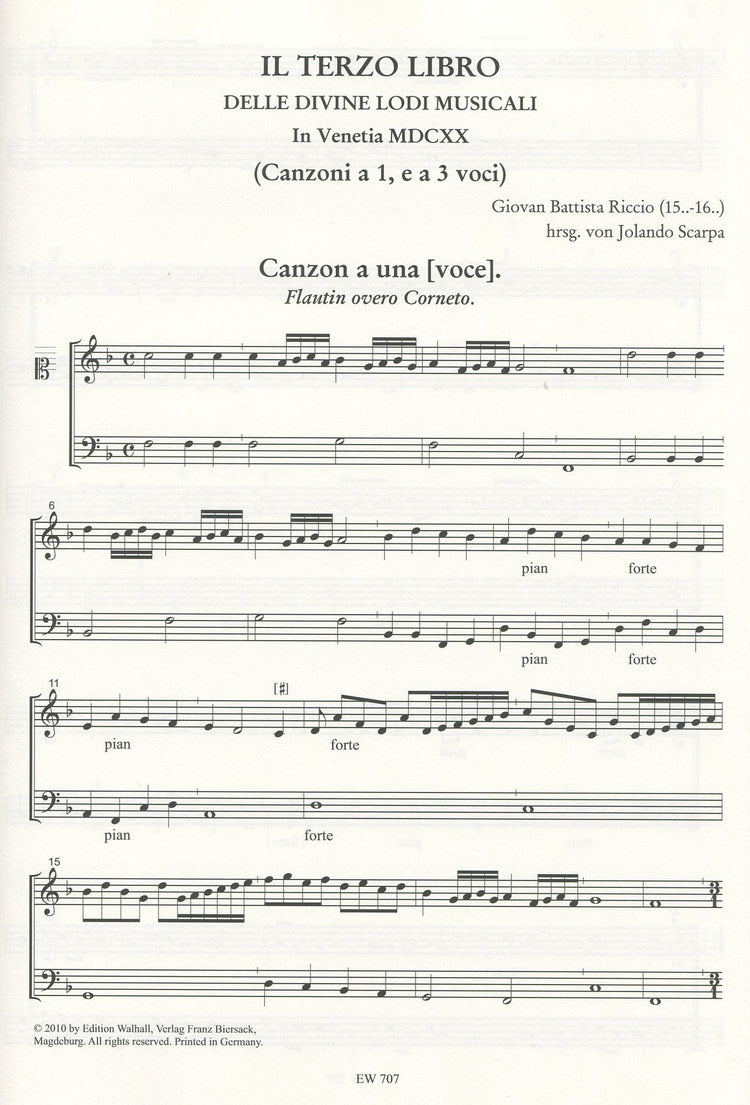 Canzon a una voce & La Rubina