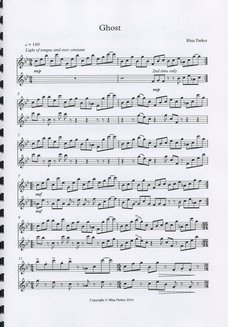 Ghost for two treble recorders