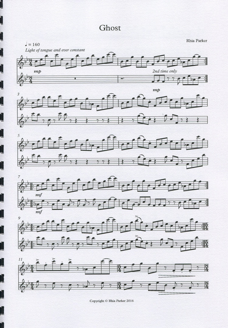 Ghost for two treble recorders