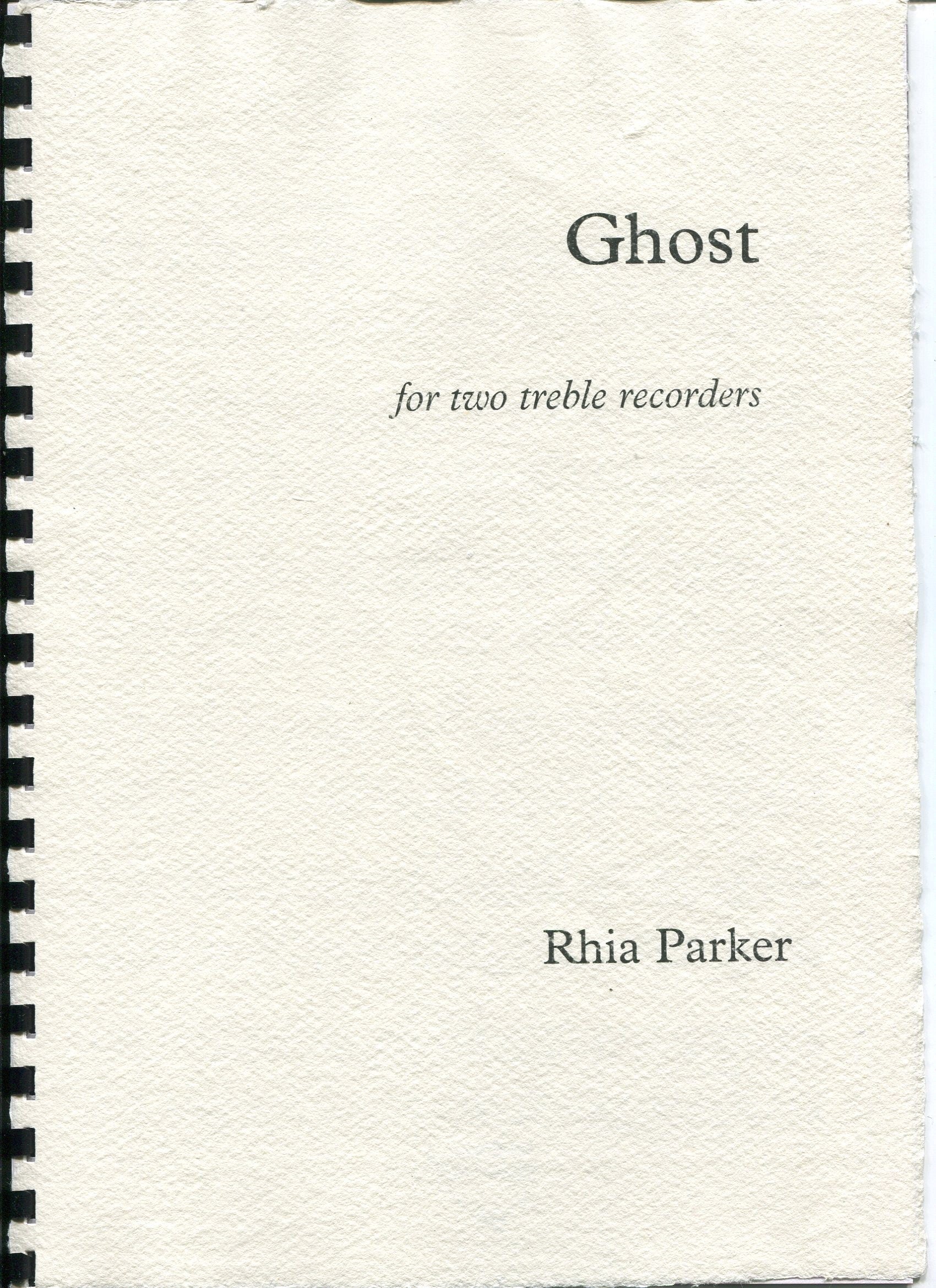 Ghost for two treble recorders