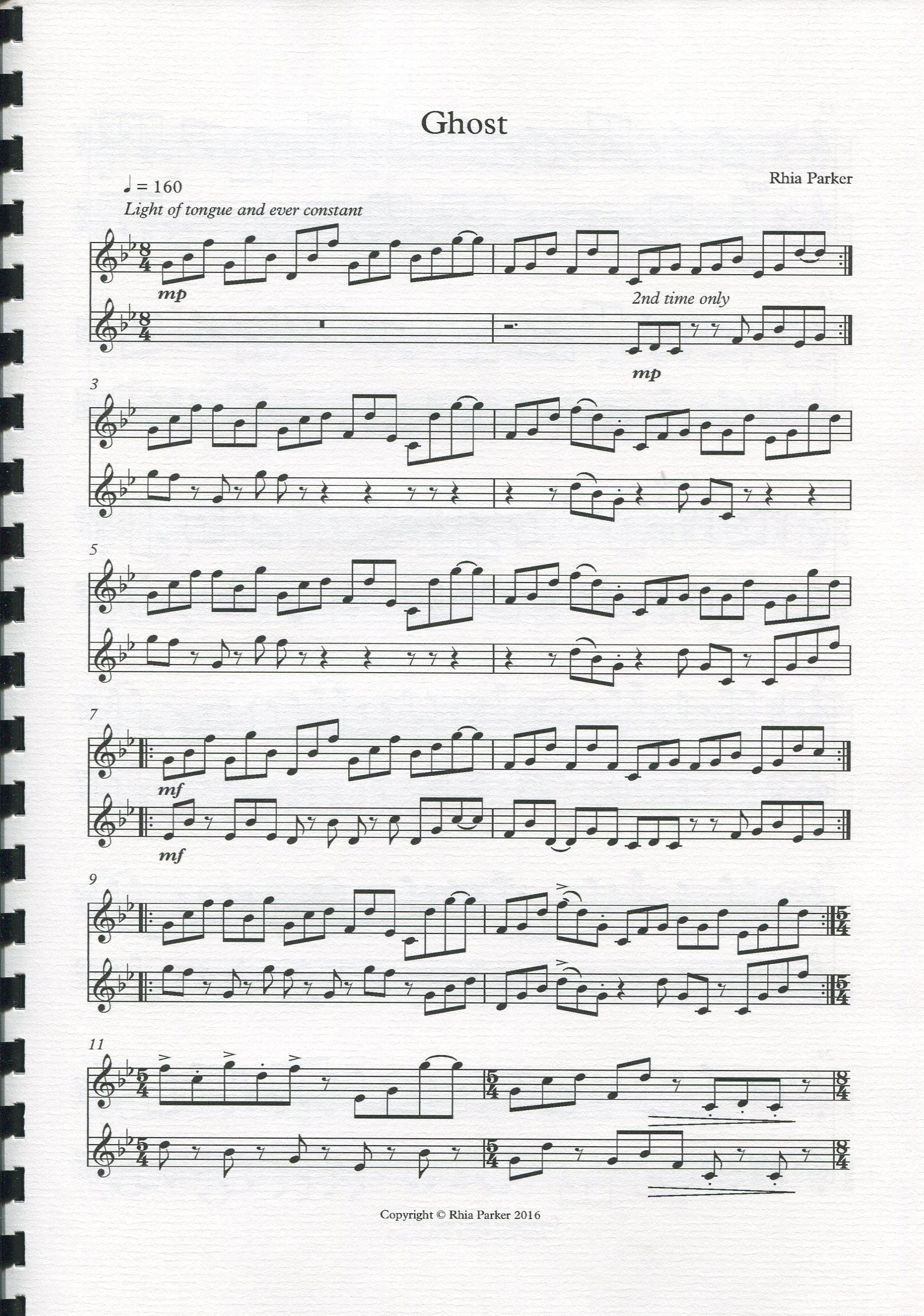 Ghost for two tenor recorders