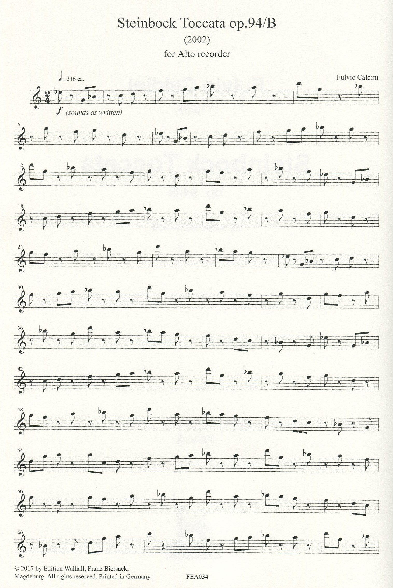 Steinbock Toccata