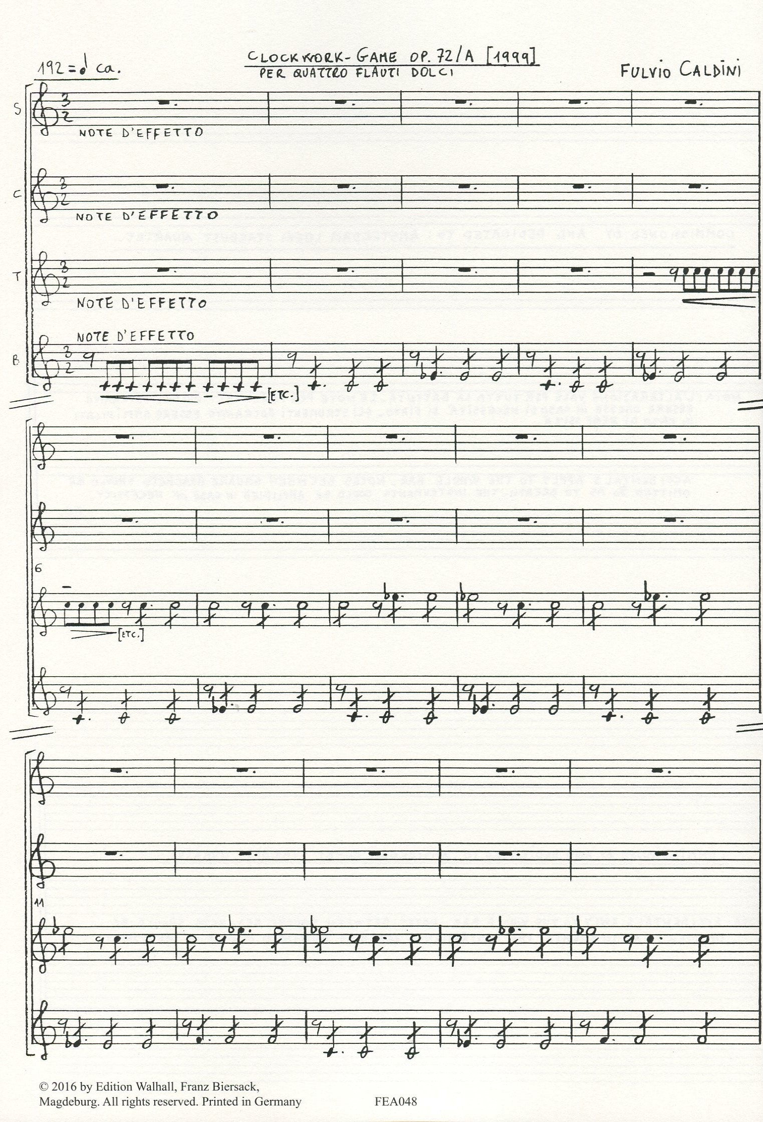 Clockwork - Game op.72/A