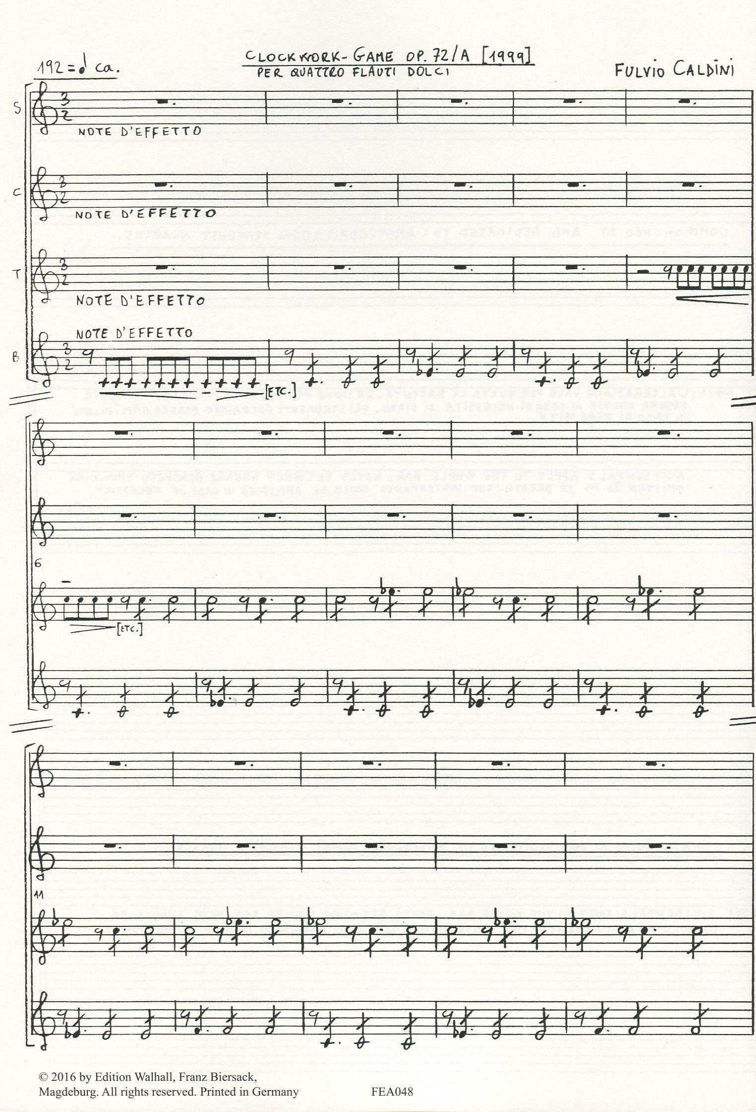 Clockwork - Game op.72/A