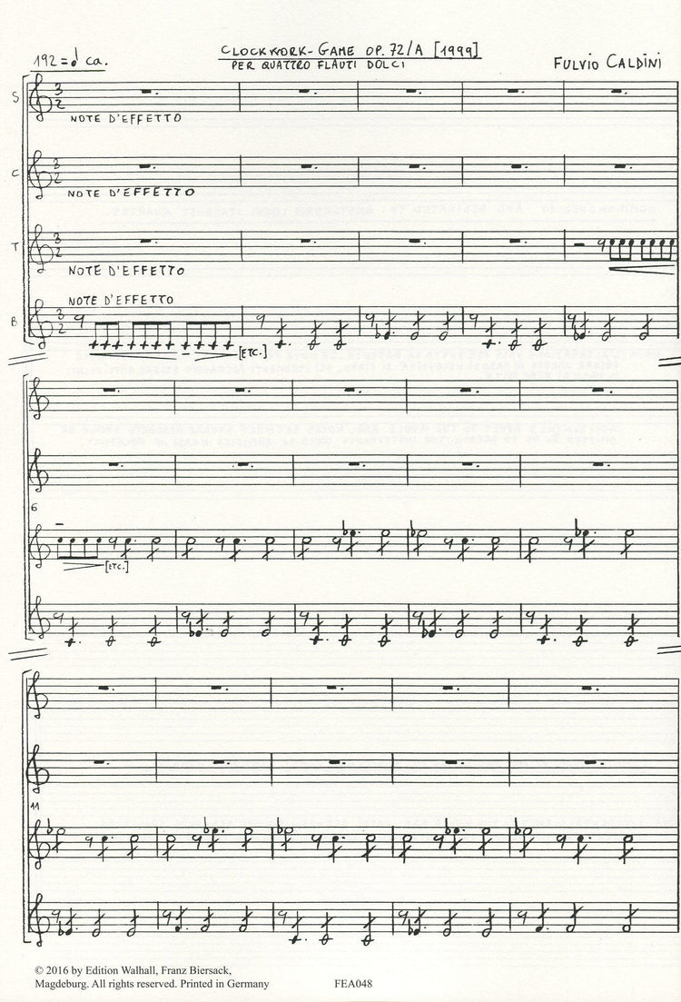 Clockwork - Game op.72/A