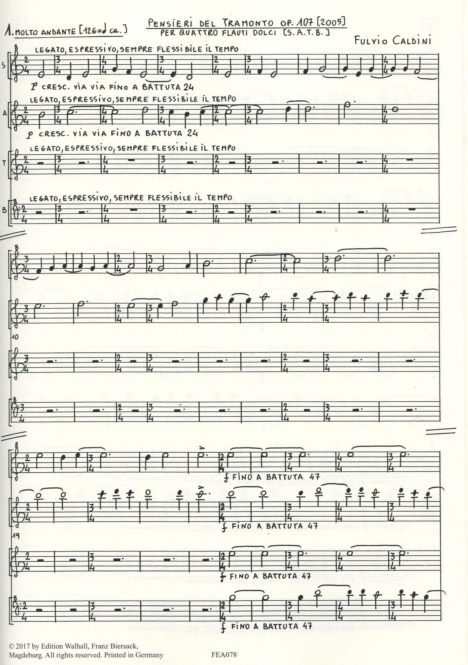 Pensieri del tramonto op.107