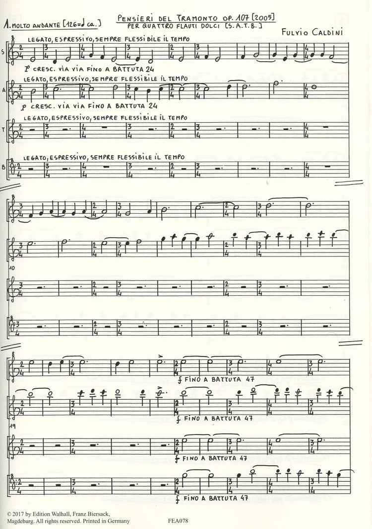Pensieri del tramonto op.107