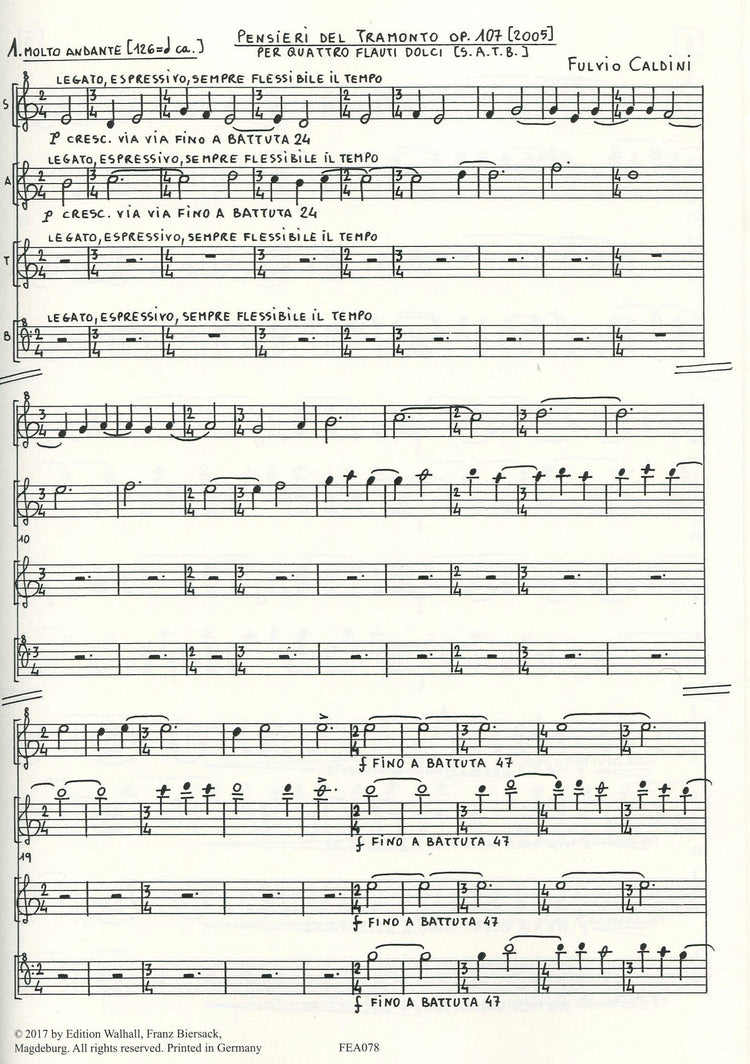 Pensieri del tramonto op.107