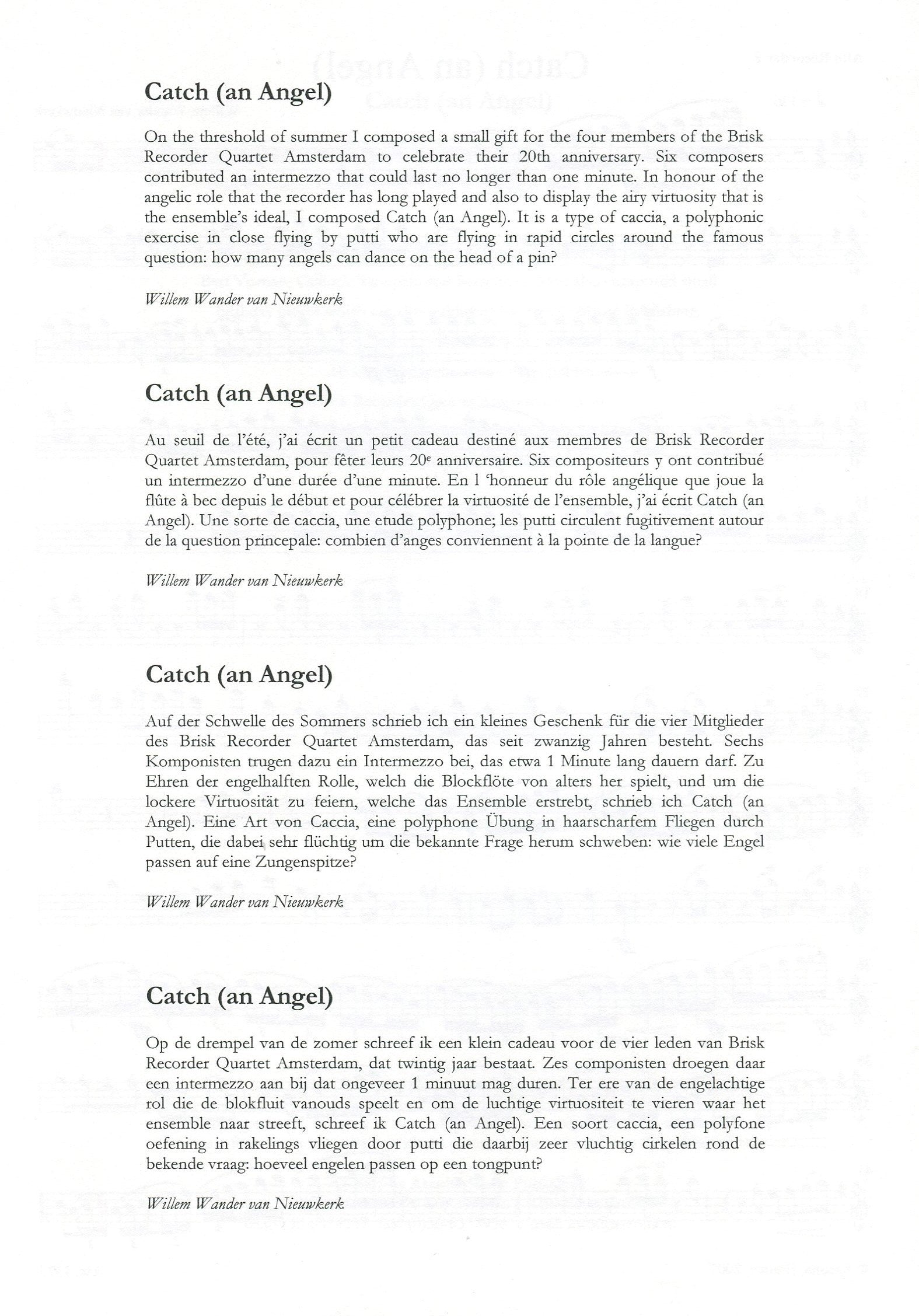 Catch (an Angel)