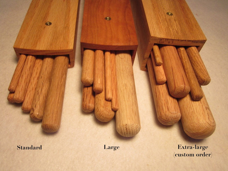 Handmade Cross Recorder Stand - oak (large size)