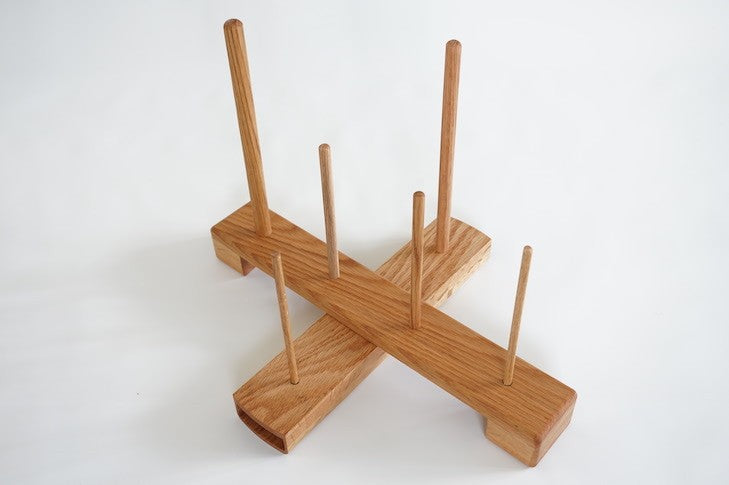 Handmade Cross Recorder Stand - Oak