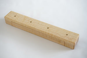 Handmade Cross Recorder Stand - Maple (standard compartment)
