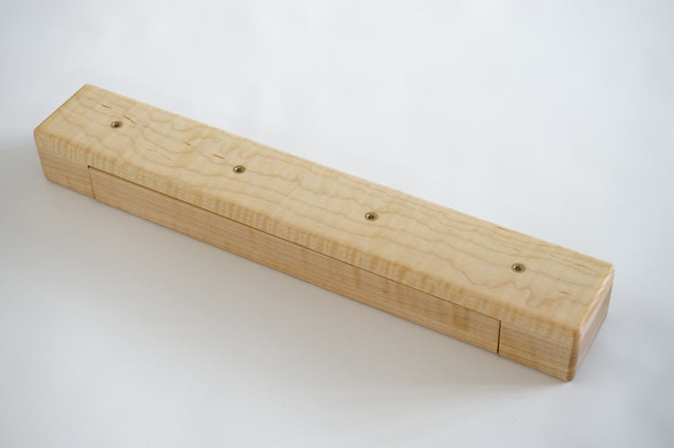 Handmade Cross Recorder Stand - Maple (standard compartment)