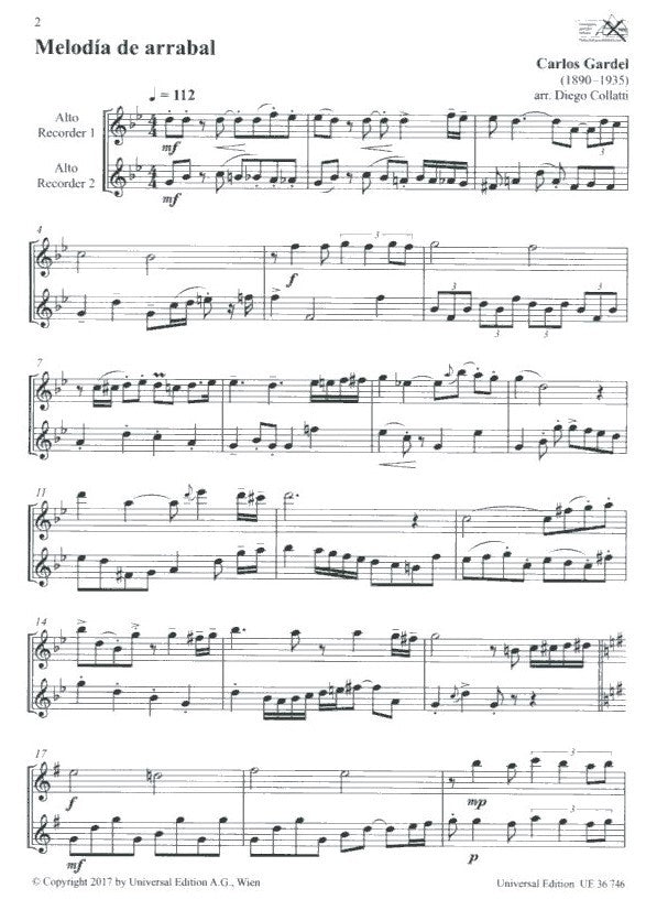 Tango Recorder Duets