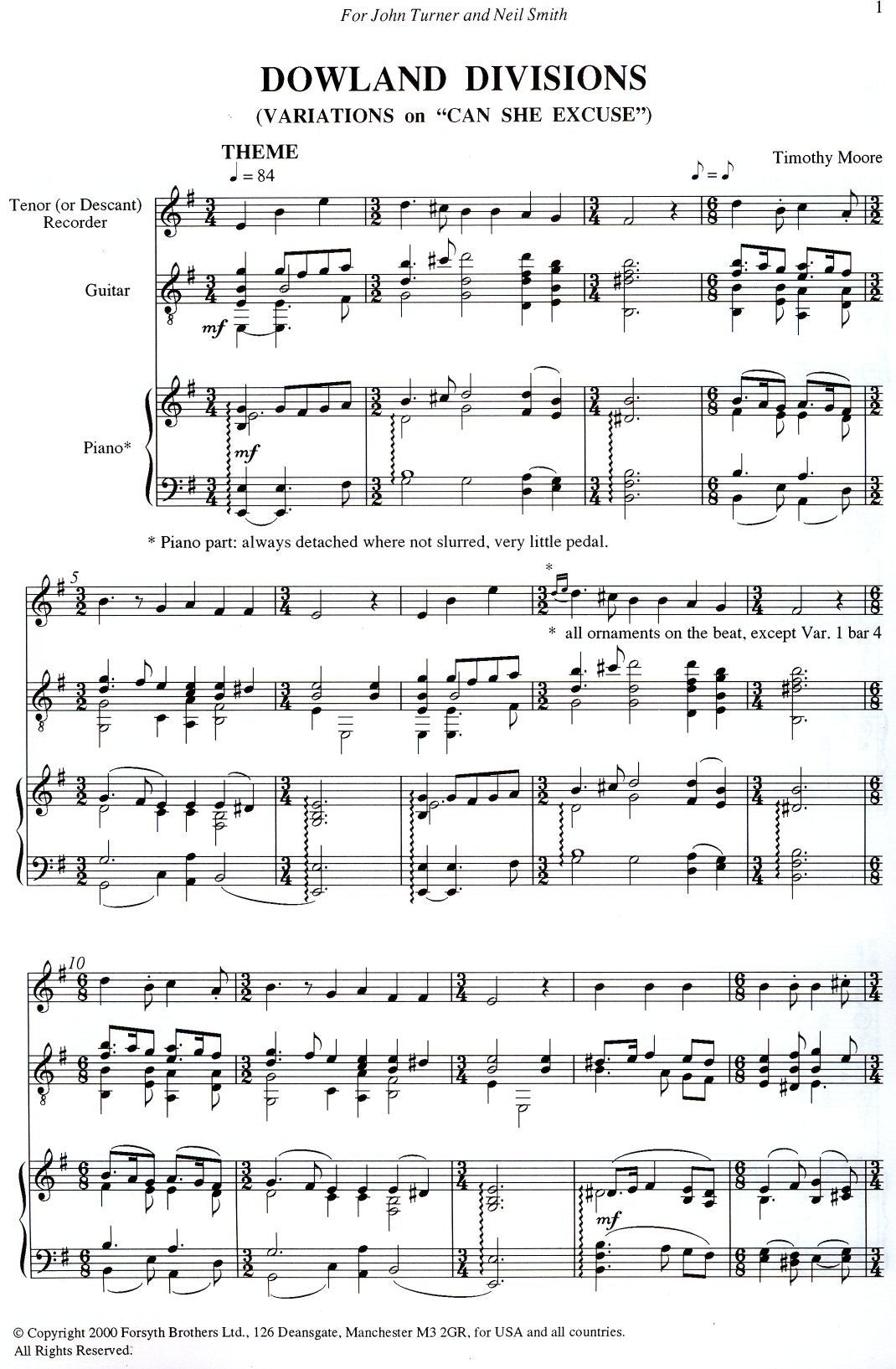 Dowland Divisions
