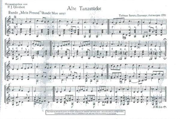 Old Dance Pieces for C Recorder and Guitar