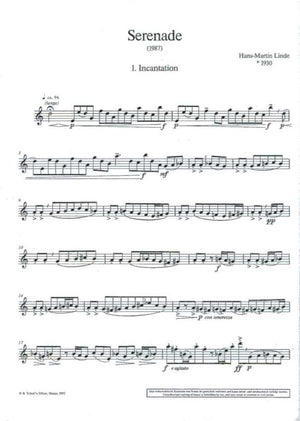 Serenade for Descant or Tenor Recorder