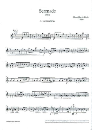 Serenade for Descant or Tenor Recorder