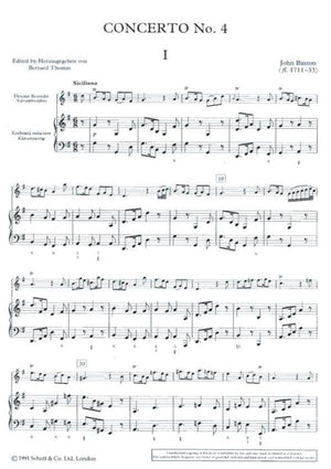 John Baston Concerto No. 4 in G major