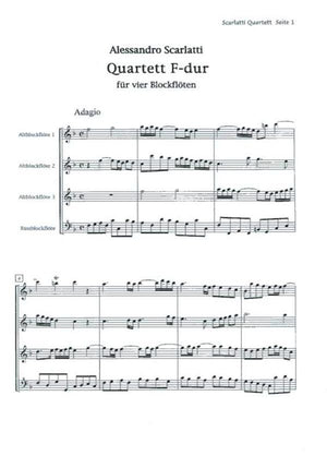 Scarlatti Quartet in F Major for AAAB recorders