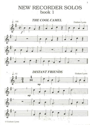 New Recorder Solos Book 1 - Beginners
