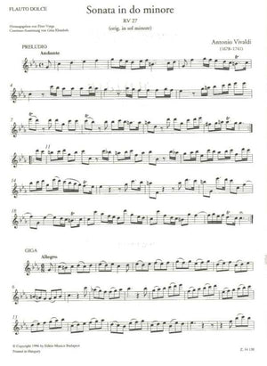 Early Chamber Music - 4 Vivaldi Sonatas