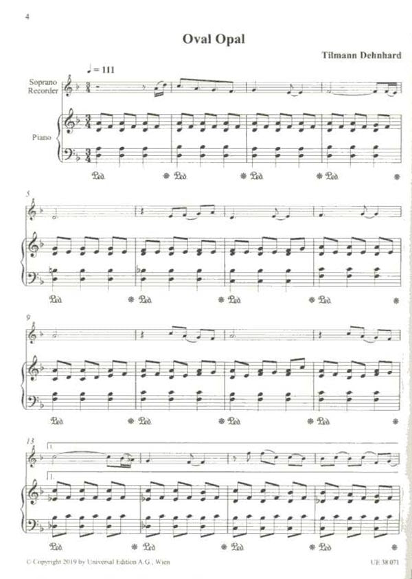16 Miniatures for Descant Recorder & Piano