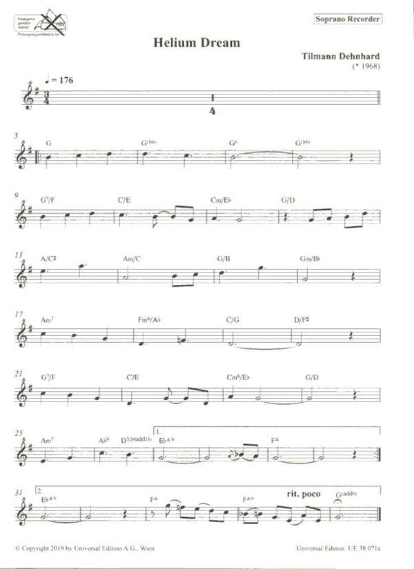16 Miniatures for Descant Recorder & Piano