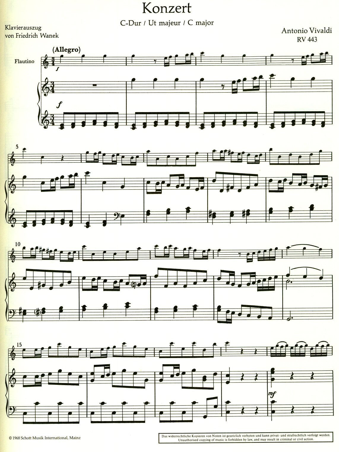 Concerto in C Major RV443