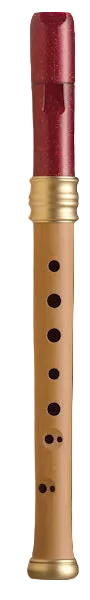Adri's Dream Descant Recorder, Pearwood body/Red glitter headjoint
