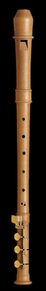 Modern Treble Recorder (E-foot) in Pearwood