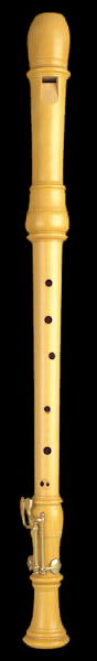 Denner Tenor Recorder (with double key) in Castello Boxwood
