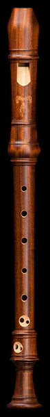 Denner-Edition Descant Recorder A-415 in Satinwood (stained)