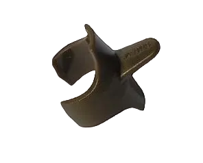 Adjustable thumb rest for Treble in Dark Brown.