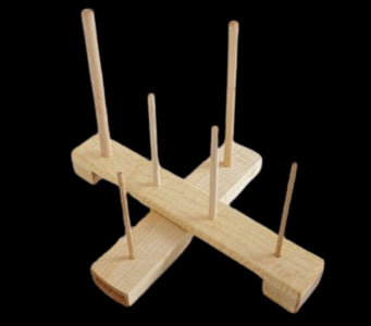 Handmade Cross Recorder Stand - Maple (standard compartment)