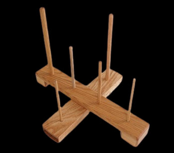 Handmade Cross Recorder Stand - oak (large size)