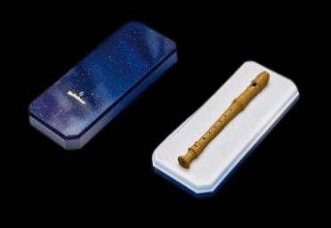 Decorative Recorder Tie Pin in Boxwood