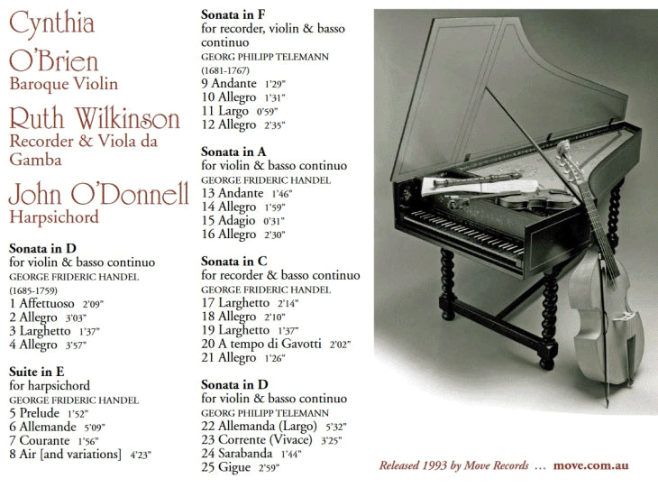 Capella Corelli Plays Handel and Telemann