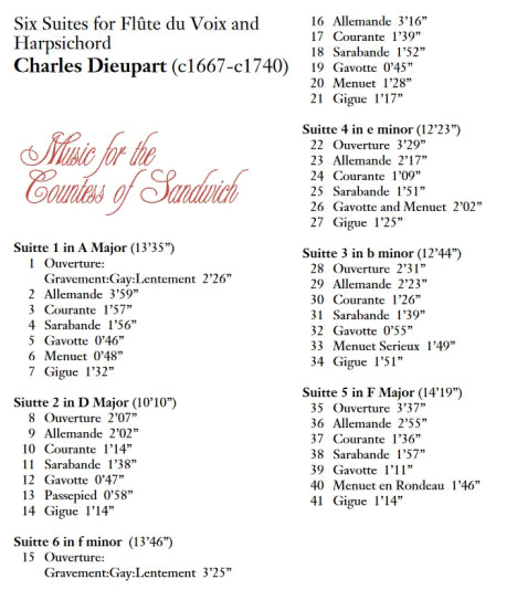 Music for the Countess of Sandwich