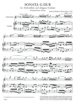 Sonata in G Major BWV1032