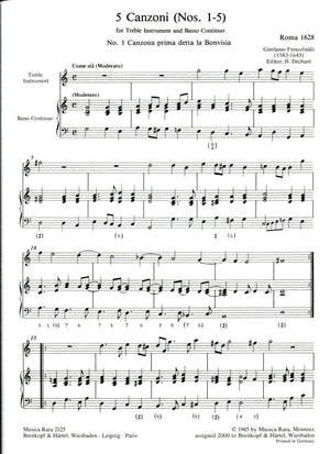 Canzoni No 1 - 5