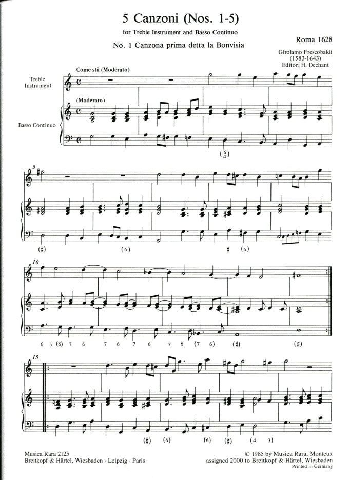 Canzoni No 1 - 5