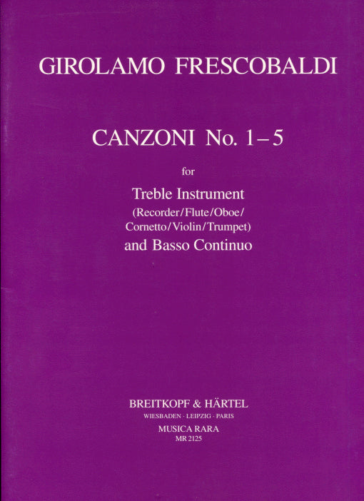 Canzoni No 1 - 5