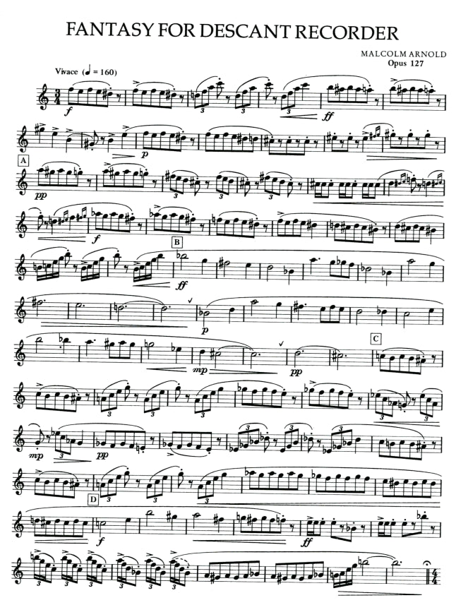 Fantasy for Descant Recorder Op 127