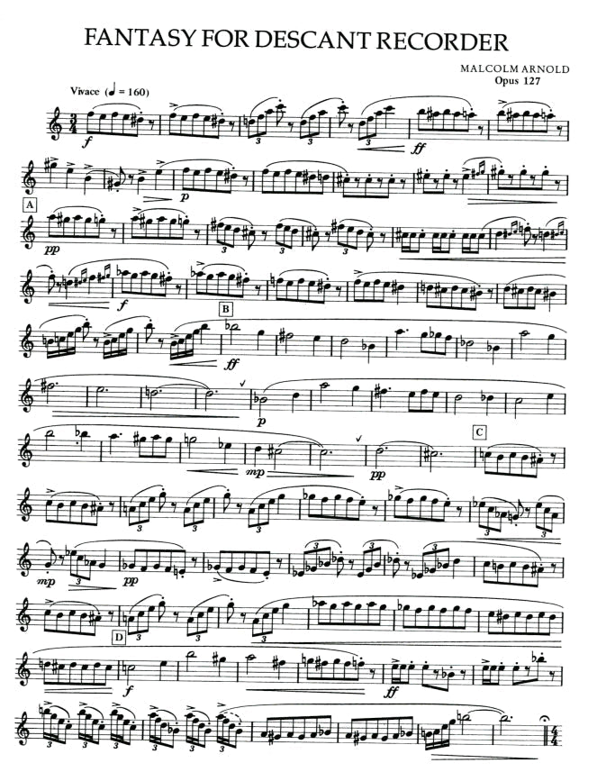 Fantasy for Descant Recorder Op 127