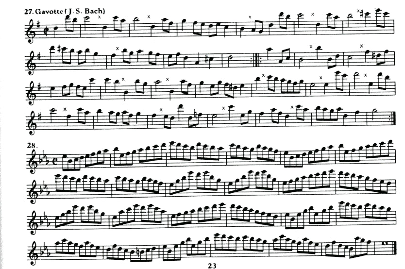 95 Dexterity Exercises and Dances for Recorders in F