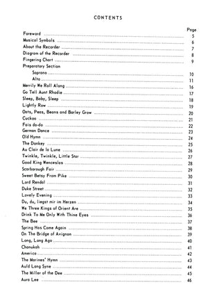 The Beginners Method for Soprano and Alto Recorder Book 1